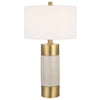 Uttermost Adelia Ivory & Brass Table Lamp