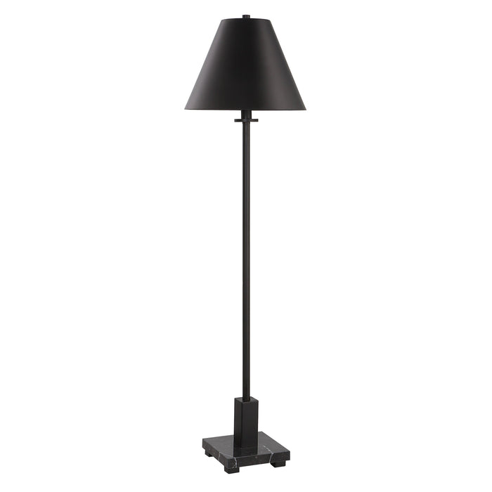 Furniture of America Ambrilla 41 in. Satin Plated and Black High