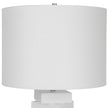 Uttermost Ascent White Geometric Table Lamp