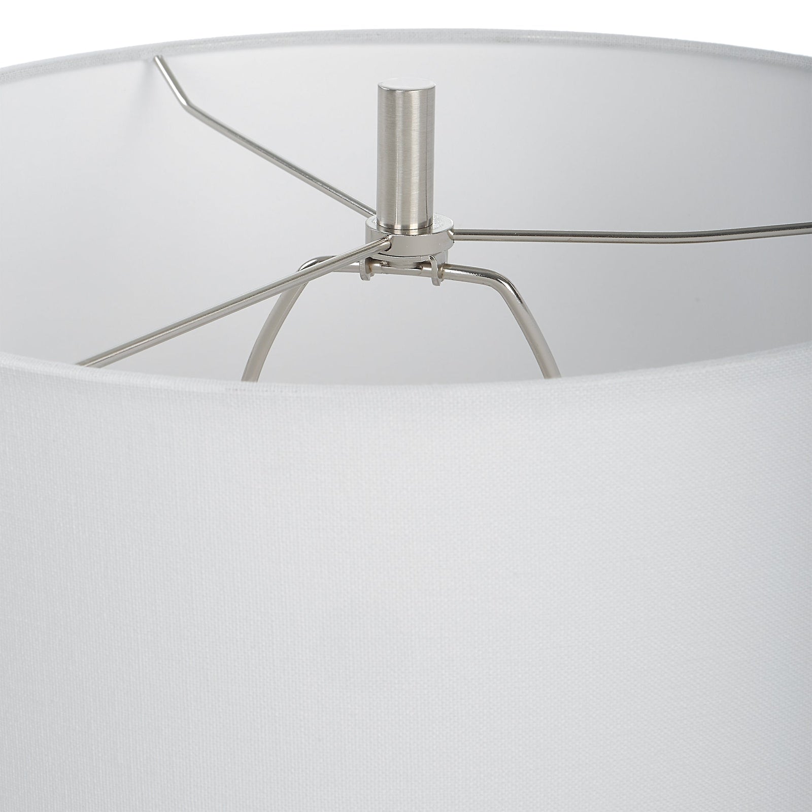 Uttermost Ascent White Geometric Table Lamp