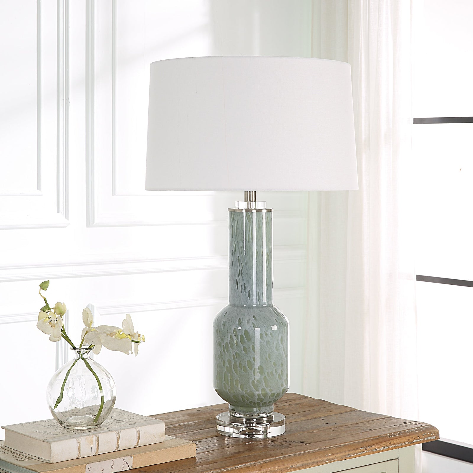Uttermost Imperia Aqua Gray Table Lamp