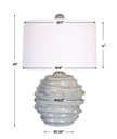 Uttermost Waves Blue & White Accent Lamp