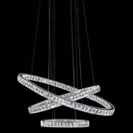 Michael Amini Lighting Asteroids LED Chandelier Oval Rings