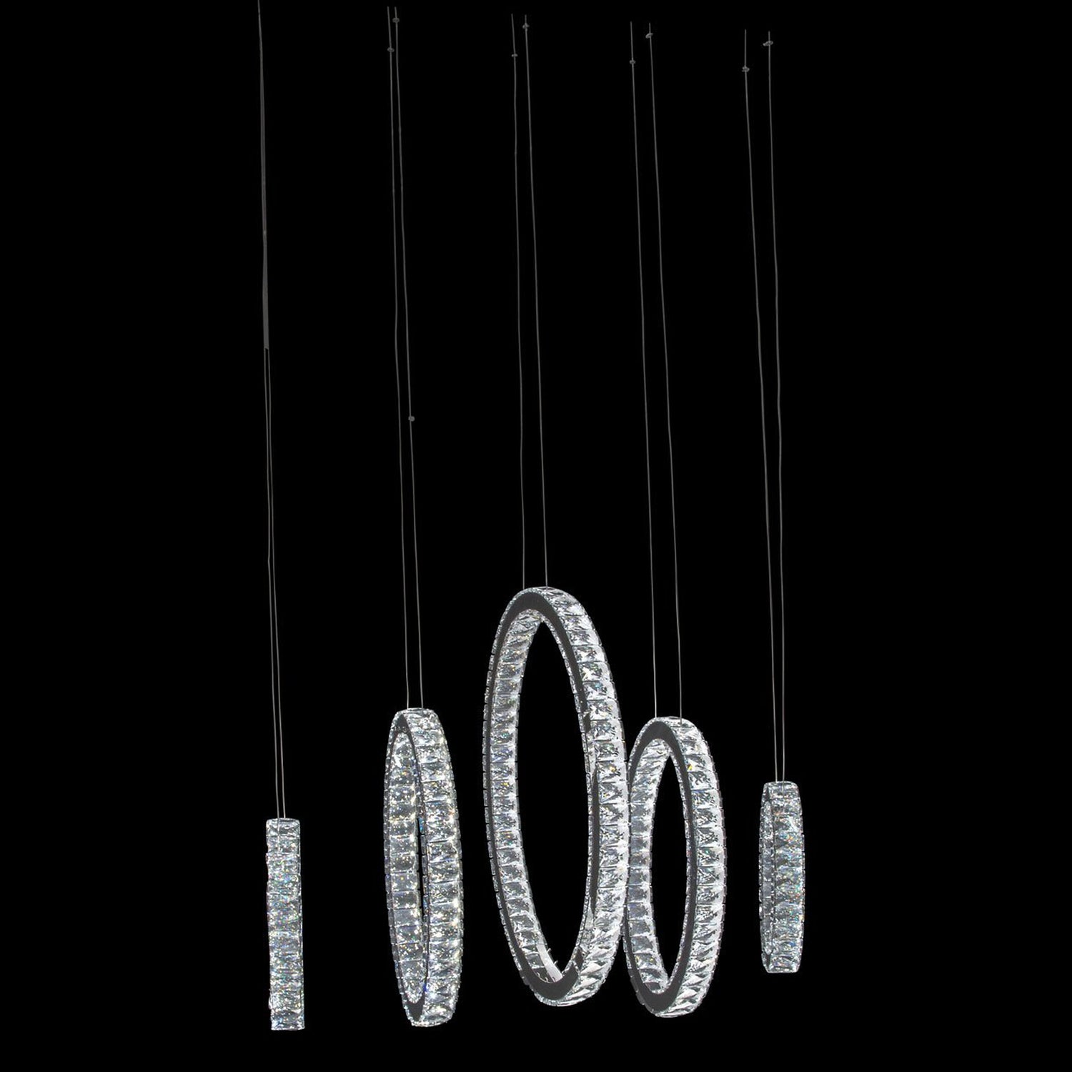 Michael Amini Lighting Solar Hoops LED Chandelier Large