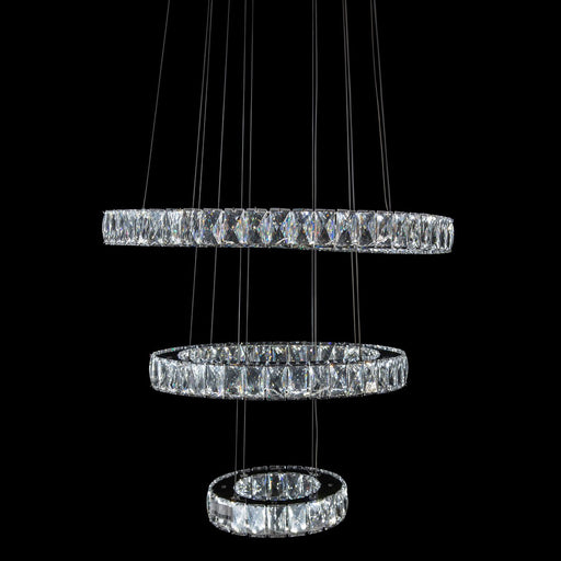 Michael Amini Lighting Asteroids LED Chandelier Round Rings