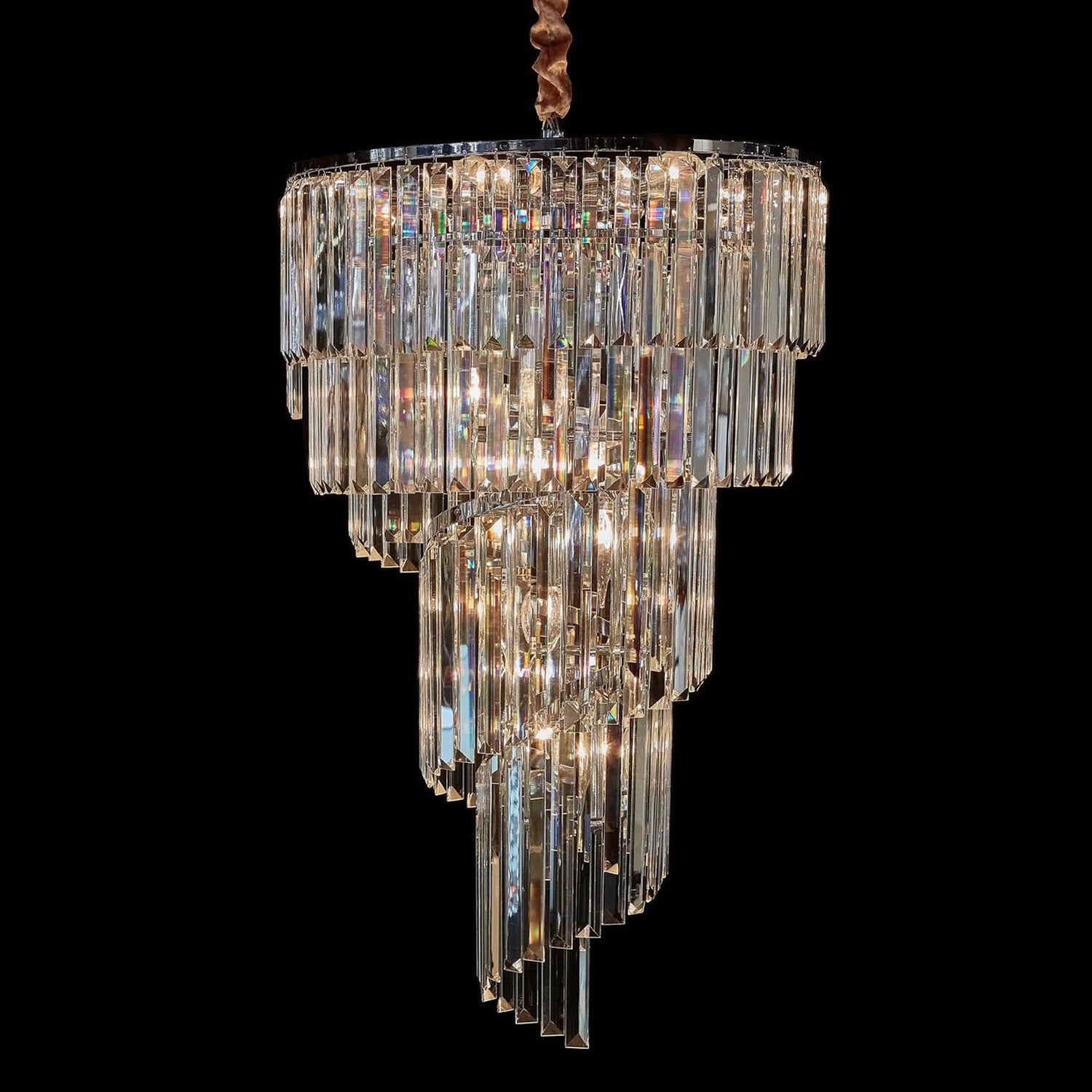 Michael Amini Lighting Spiral 12 Light Chandelier