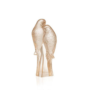 Lalique 2 Parakeets Sculpture