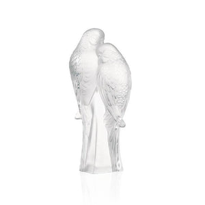Lalique 2 Parakeets Sculpture