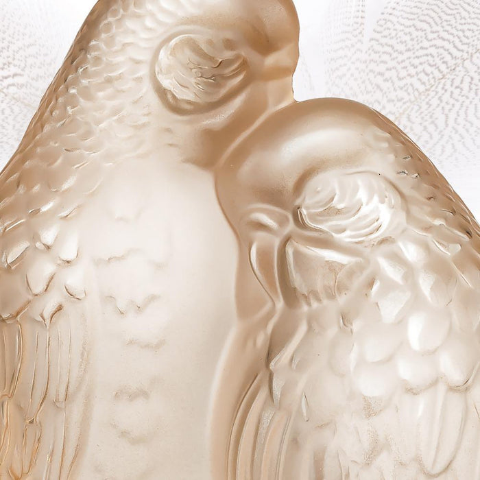 Lalique 2 Parakeets Sculpture