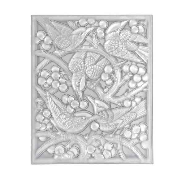 Lalique Merles Et Raisins Head Down Decorative Panel