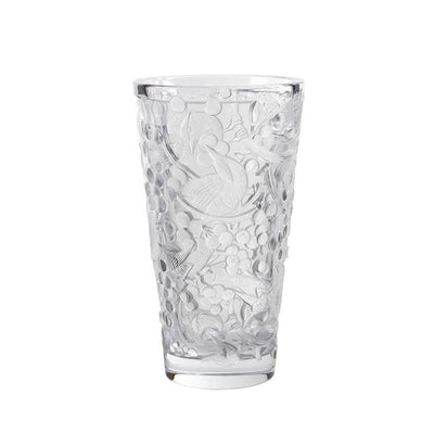 Lalique Merles Et Raisins Large Vase