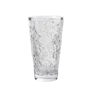 Lalique Merles Et Raisins Large Vase