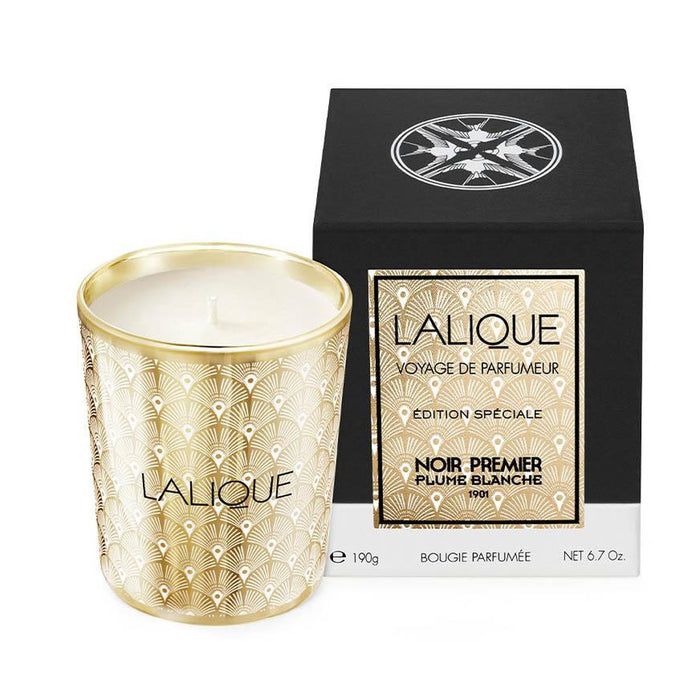 Lalique Noir Premier Plume Blanche 1901 Scented Candle