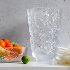 Lalique Pivoines Vase Large Size