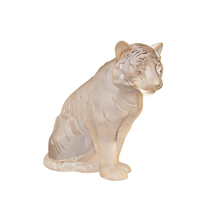 Lalique Sitting Tiger Grand Sculpture