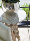 Lexington Ariana Martini Stainless Accent Table