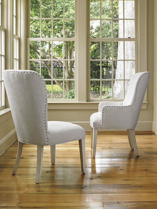 Lexington Oyster Bay Baxter Upholstered Arm Chair As Shown