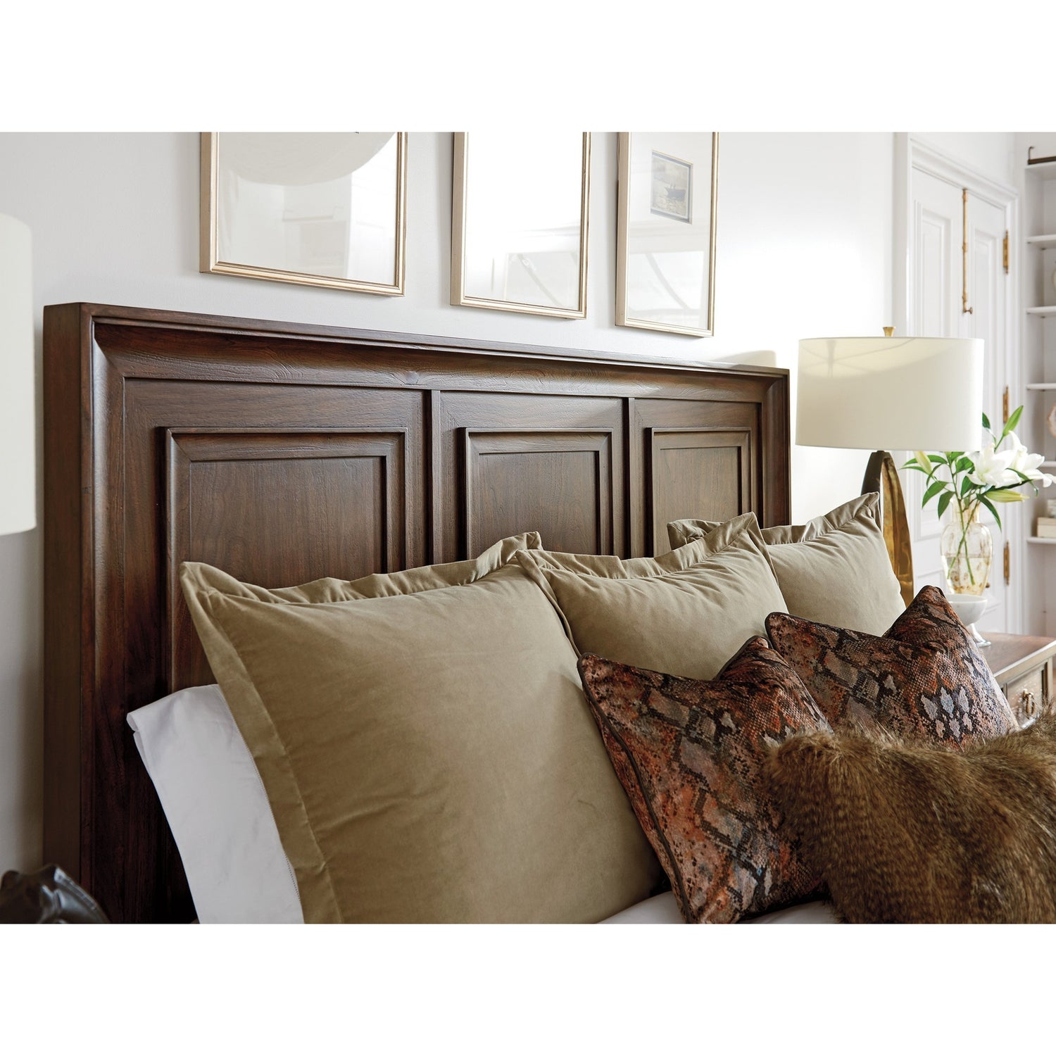 Lexington Silverado Walnut Creek Wood Panel Headboard Only