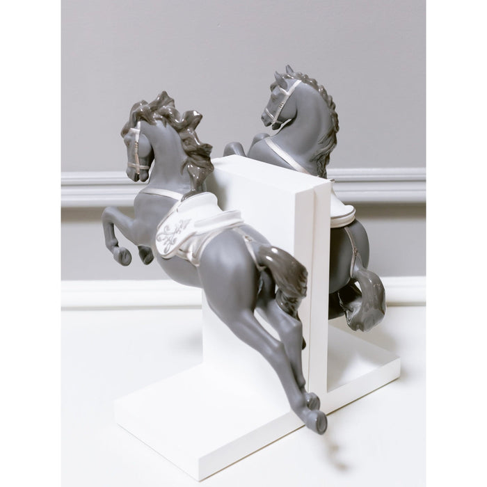 Lladro Horse Figurines on Pirouette and Courbette Floor Sample - Set of 2