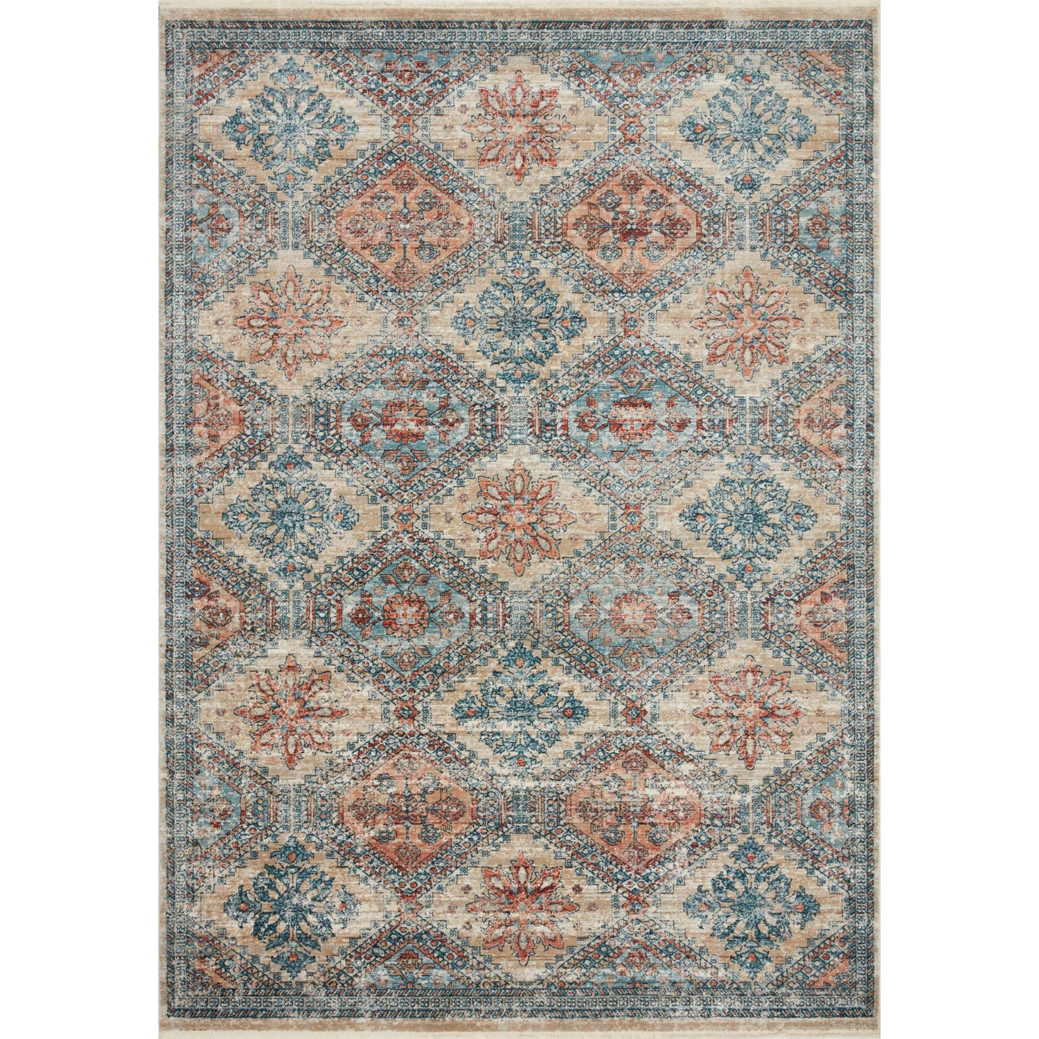 Loloi Magnolia Home Elise ELI-02 Rug in Multi / Blue
