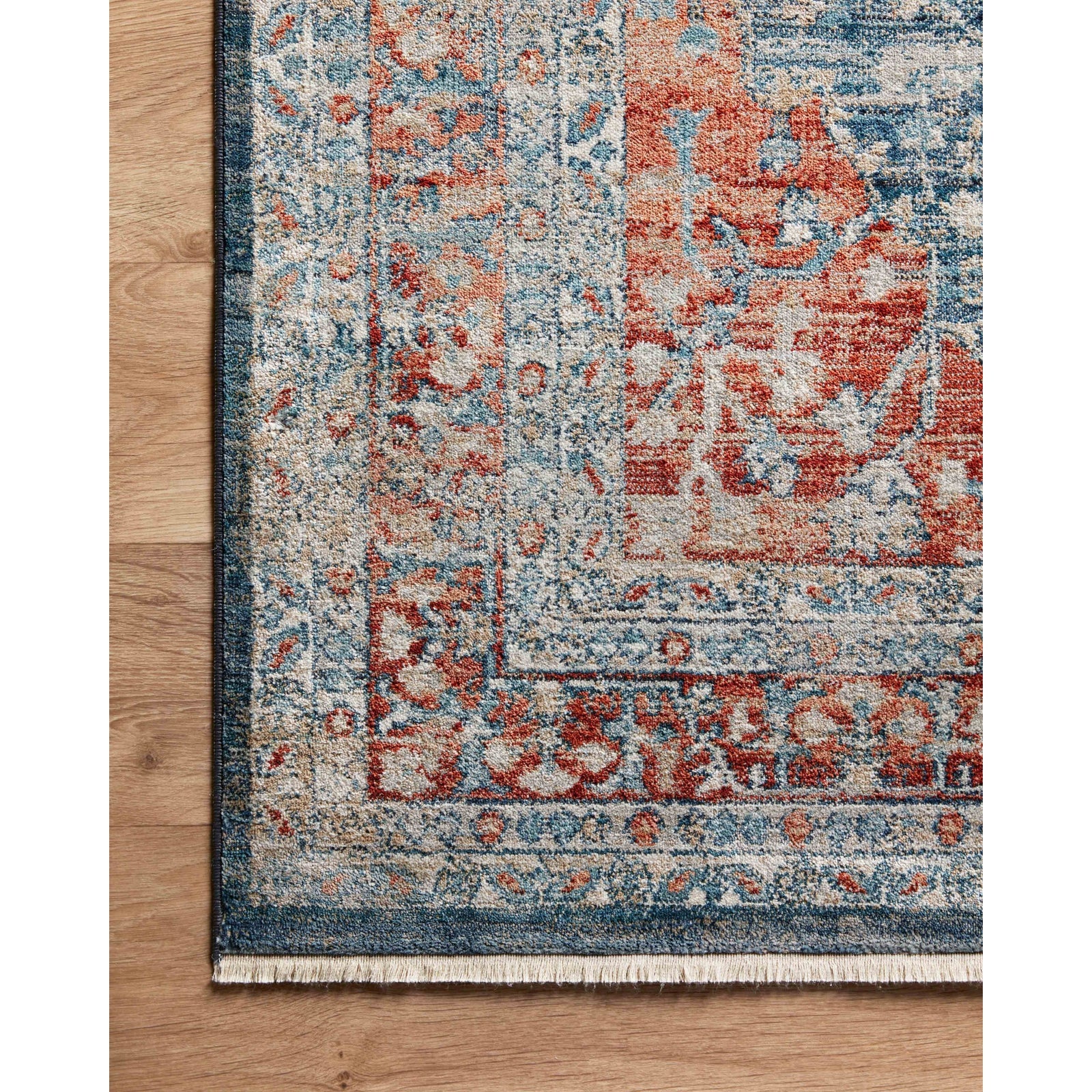 Loloi Magnolia Home Elise ELI-05 Rug in Navy / Red