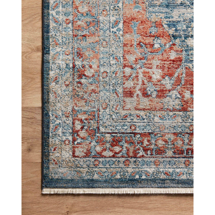 Loloi Magnolia Home Elise ELI-05 Rug in Navy / Red