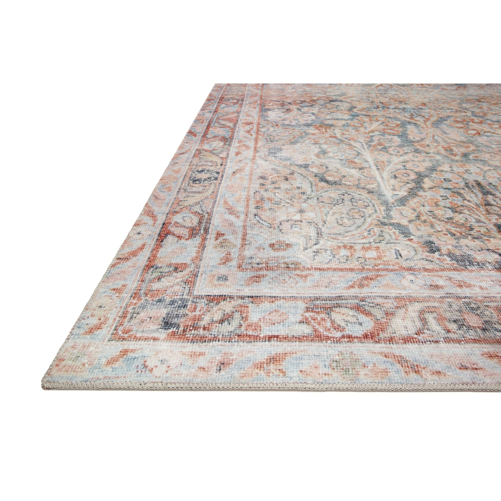 Loloi Magnolia Home Lenna LEA-02 Rug in Ocean / Apricot
