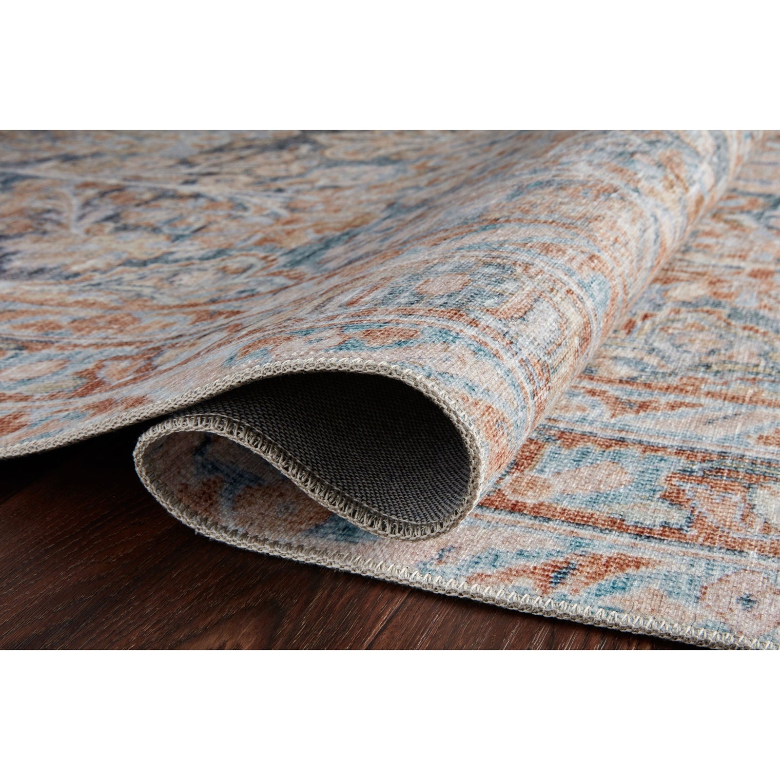 Loloi Magnolia Home Lenna LEA-02 Rug in Ocean / Apricot