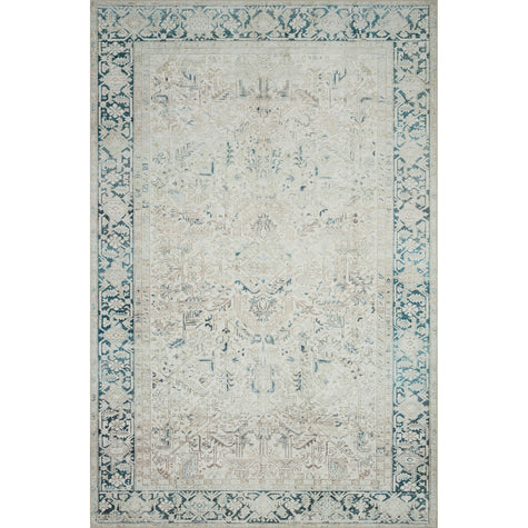 Loloi Magnolia Home Lenna LEA-06 Rug in Natural / Denim