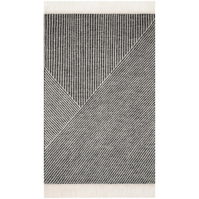 Loloi Magnolia Home Newton NET-01 Rug in Charcoal / Ivory