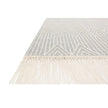 Loloi Magnolia Home Newton NET-02 Rug in Light Grey / Ivory