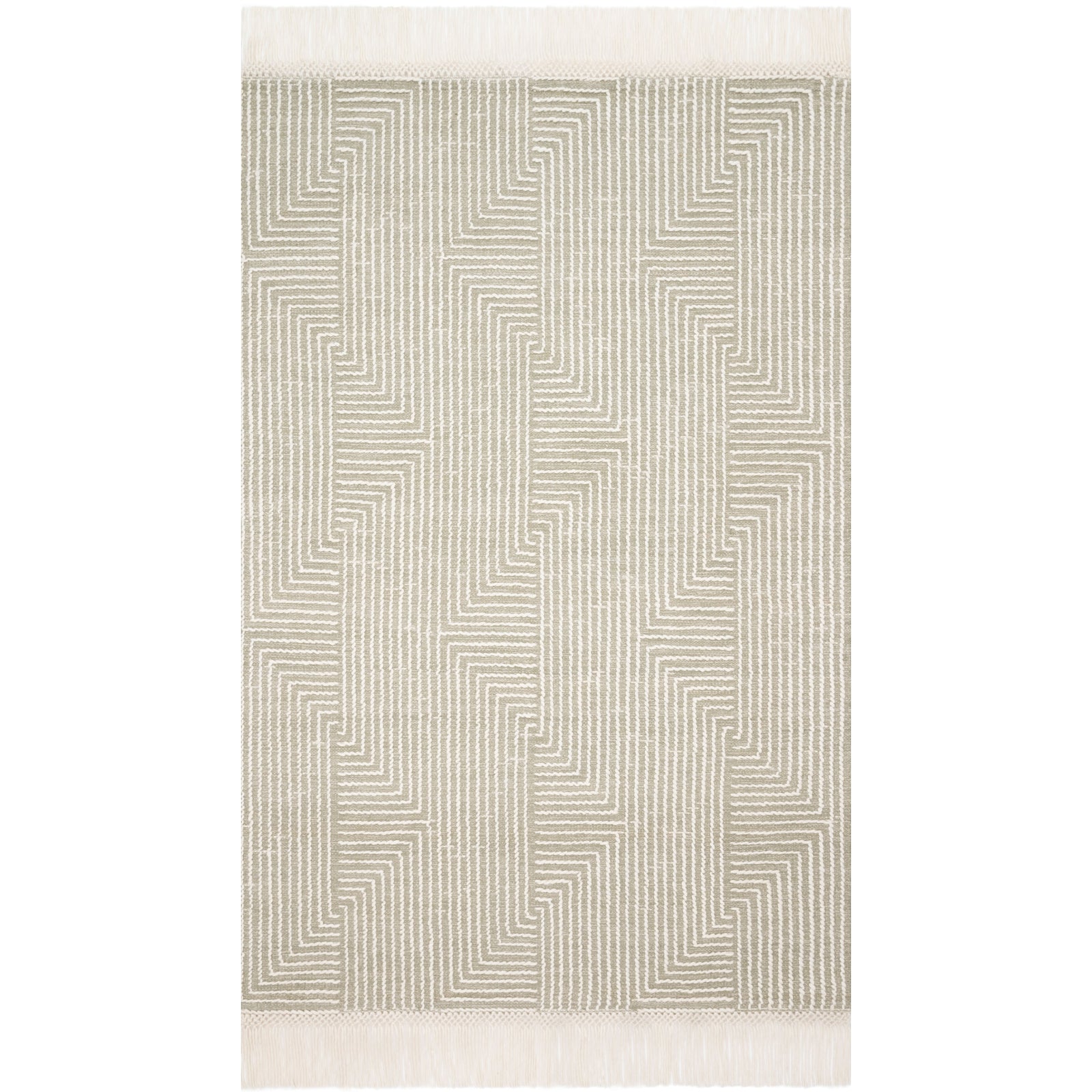 Loloi Magnolia Home Newton NET-04 Rug in Sage / Ivory