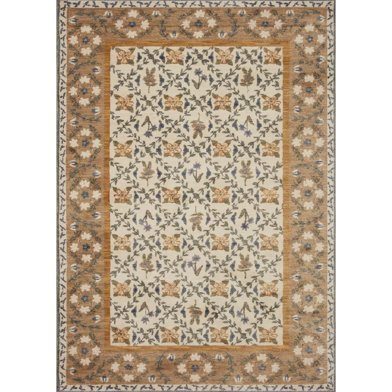 Loloi Rifle Paper Fiore FIO-03 Rug in Gold