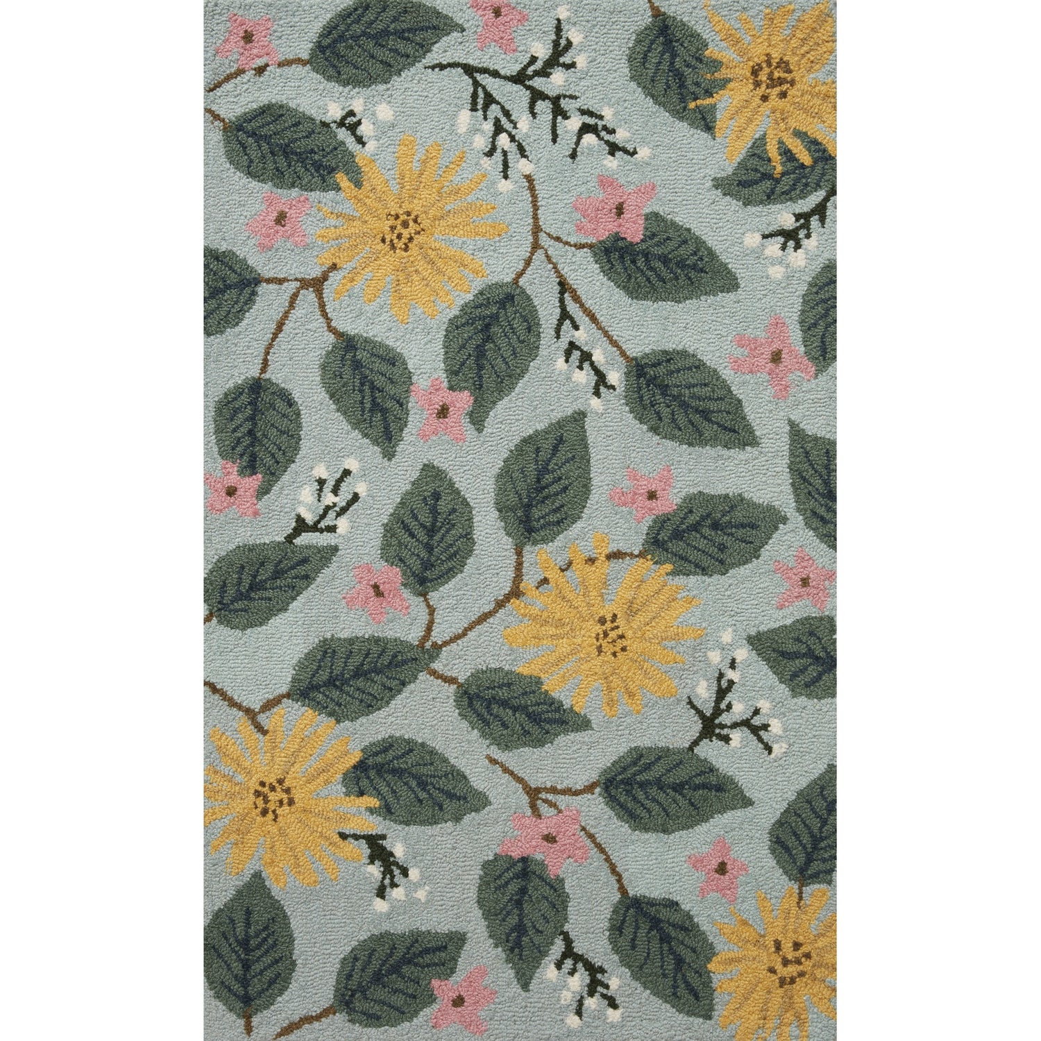 Loloi Rifle Paper Minnie MIN-07 Rug in Light Blue