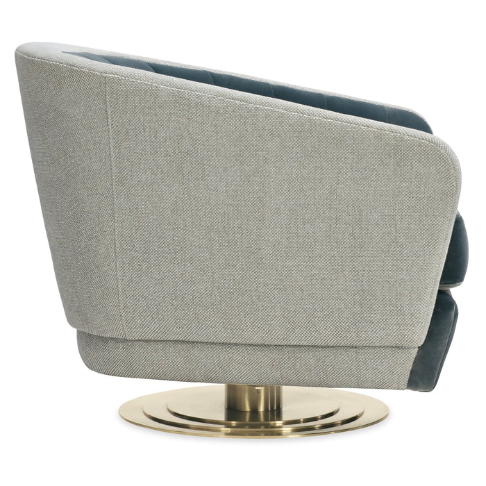 Caracole Edge Upholstery Concentric Swivel Chair DSC