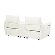 Michael Amini Mia Bella Verona Sectional Loveseat w/Storage Console 3pc