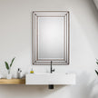 Modern Accents Grooved Inlay Mirror