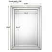 Modern Accents Grooved Inlay Mirror