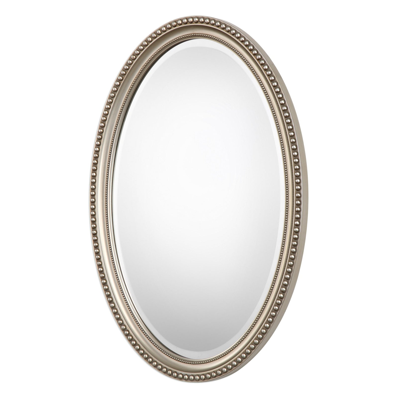 Modern Accents Beaded Oval Mirror