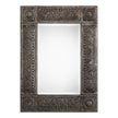 Modern Accents Embossed Metal Frame Mirror