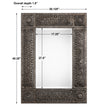Modern Accents Embossed Metal Frame Mirror