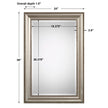 Modern Accents Beaded Rectangular Mirror