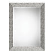 Modern Accents Textured Metallic Silver Mirror