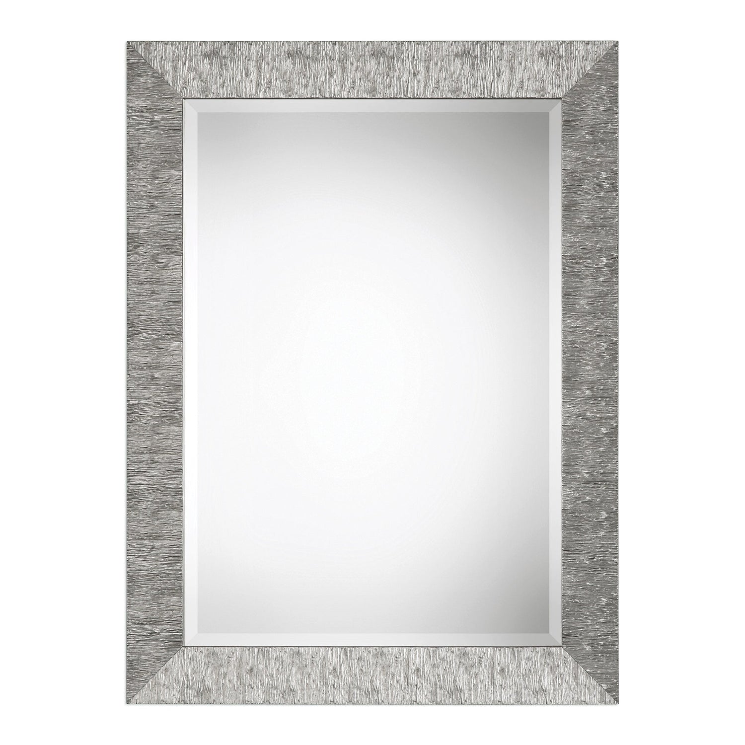 Modern Accents Textured Metallic Silver Mirror