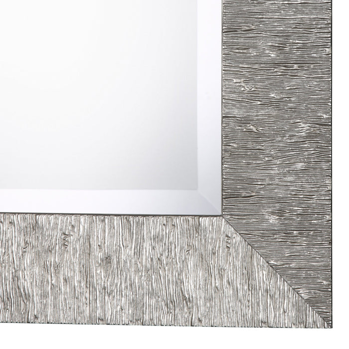 Modern Accents Textured Metallic Silver Mirror