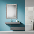 Modern Accents Textured Metallic Silver Mirror