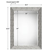 Modern Accents Textured Metallic Silver Mirror