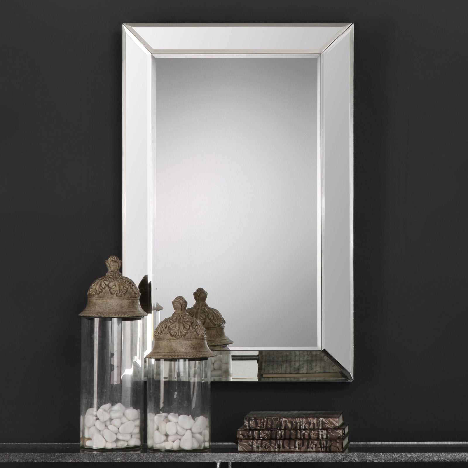 Modern Accents Beveled Panel Mirror