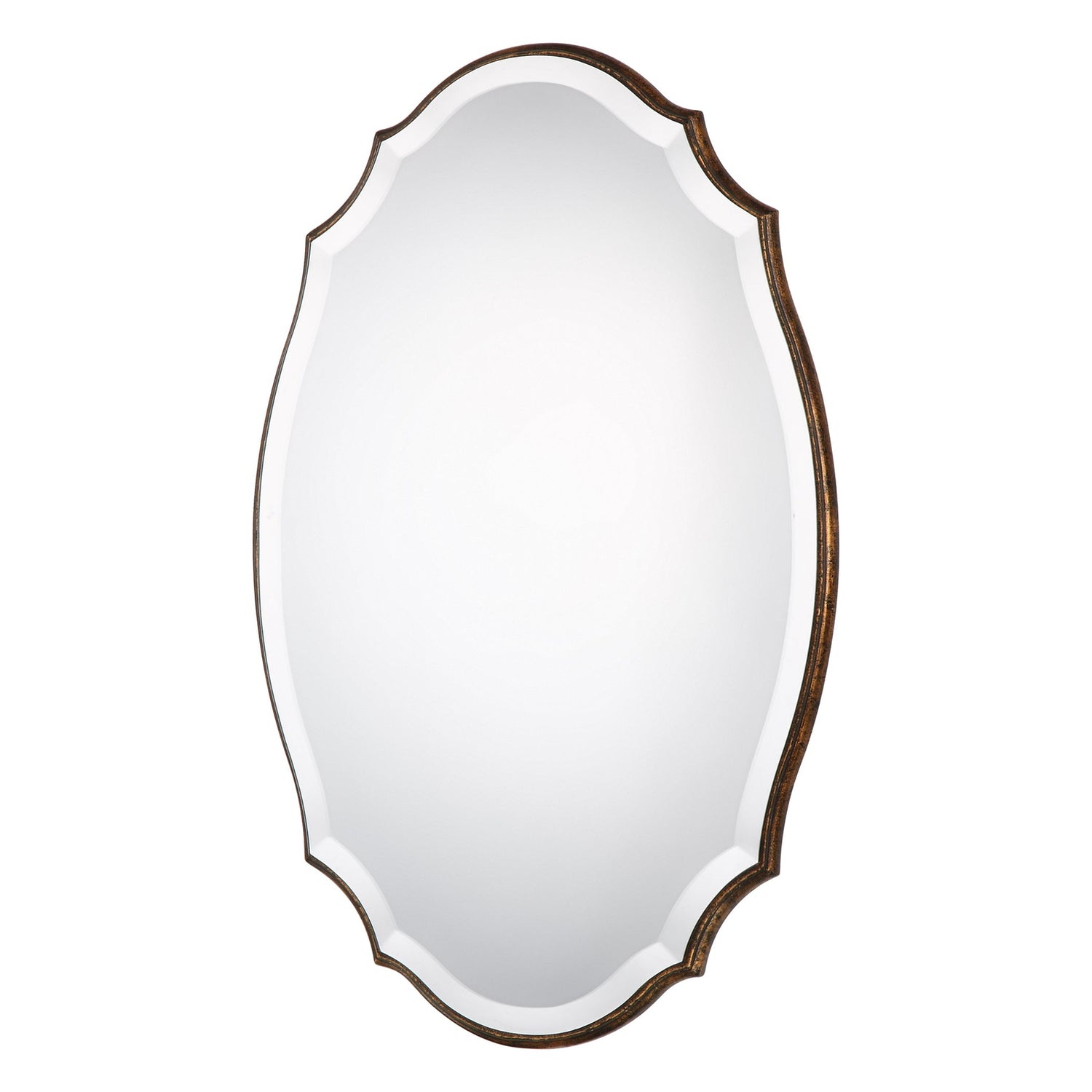Modern Accents Shaped Beveled Mirror