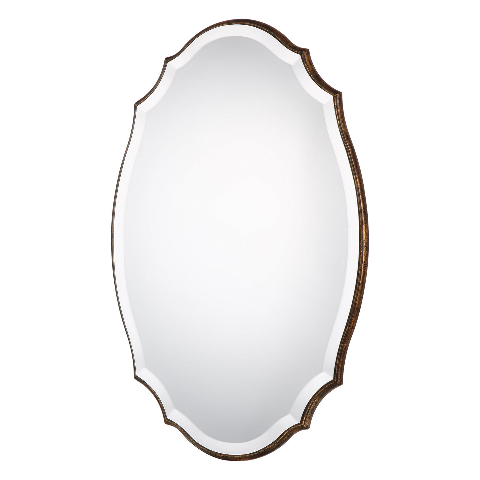 Modern Accents Shaped Beveled Mirror